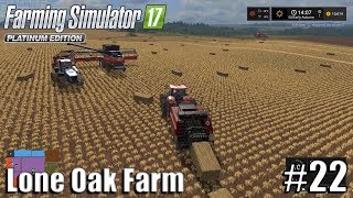 HUGE HARVEST  Lone Oak Farm  Timelapse 22  Farming Simulator 17 [upl. by Assillam]