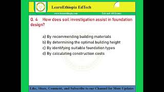 Foundation Engineering I  Model Exit Exam Questions for Civil Engineering Exit Exam [upl. by Nyer]