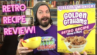 Golden Grahams RETRO RECIPE Cereal Review [upl. by Upshaw]