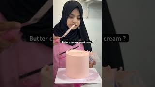 Butter cream or whipped cream  sharp edges  cake icing  cake frosting  tahoor fatima [upl. by Zetrauq]