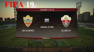 FIFA 19  Modo Carrera  Ud Almería vs Elche Cf  Arena DOro [upl. by Wohlen]