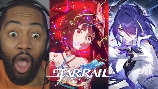 Genshin Fan Reacts to Honkai Star Rail Character amp Trailers Part 2 [upl. by Eulalia536]