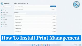 ✅ How To Install Print Management On Windows 11 [upl. by Ardnasirhc626]