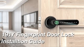 191Y Smart Lock Installation Tutorial Video [upl. by Arorua199]