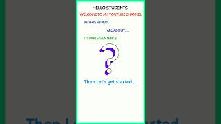 What is simple sentence  Types of simple sentence  shortvideo shorts short [upl. by Mairim559]