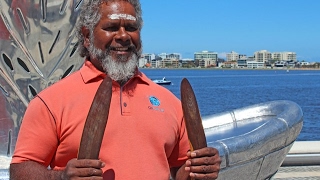 Aboriginal Greeting  Perth Harbour justanotherdayinWA [upl. by Anileva]