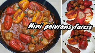 MINI POIVRONS FARCIS  وصفة فلفل محشي [upl. by Bashemeth64]