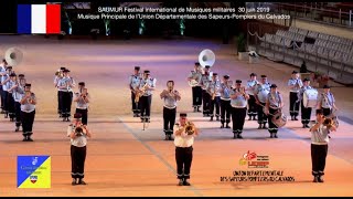 Saumur Festival de Musiques militaires 2019  Musique des SapeursPompiers du Calvados [upl. by Gromme167]