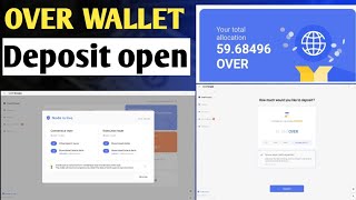 Over wallet Deposit open  Over wallet withdrawal  Over wallet listing  Over wallet Token Claim [upl. by Dermott]