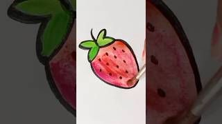 Draw a Strawberry drawing strawberry mindfulness [upl. by Iel]