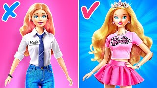 From Barbie👗 to Festival Star 🎶🌸 Incredible Doll Gadgets amp Easy DIY Crafts for Epic Makeovers [upl. by Aidiruy]