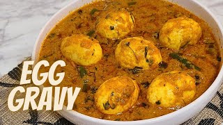 RESTAURANT STYLE EGG GRAVY  HOW TO MAKE EGG MASALA  EGG CURRY RECIPE EGG GRAVY MASALA RECIPE [upl. by Fatma]