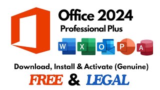 Download and Install Microsoft Office 2024 Pro Plus  Genuine Version from Microsoft Legally [upl. by Lynd]