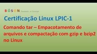 Comando tar  Empacotamento de arquivos e compactação com gzip e bzip2 no Linux [upl. by Lilybel]