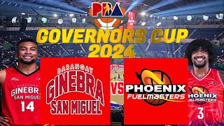 PBA LIVE 🔴PHOENIX FUEL MASTER VS BARANGAY GINEBRA  PBA GOVERNORS CUP 2024  LIVE SCOREBOARD [upl. by Agn]