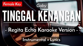 Tinggal Kenangan Karaoke Akustik  Gaby Female Key  HQ Audio [upl. by Lelith]