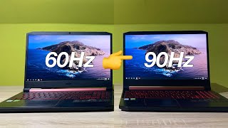 Turn up your Display Refresh Rate  Display overclocking 2021  Acer Nitro 5 and others [upl. by Grigson]