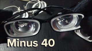 40 extreme myopia with biconcave myodisc lens [upl. by Clemens705]