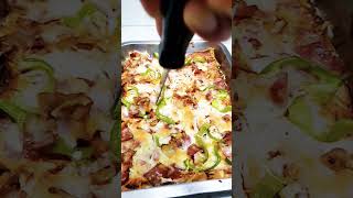 Slice bread pizza shortvideo yummy asmr viralshort [upl. by Kevina]