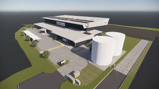 Fly through animation of new LifeFlight Sunshine Coast Aeromedical Hub plans 60sec [upl. by Yelrehs]