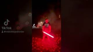 Spinning by the fire 🔥 mojo lightsaber fire [upl. by Nauqram]