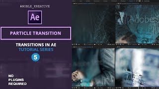 Particle Transition in After Effects  No Plugins Required [upl. by Inavoig]