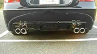 BMW 550i quad Custom Magnaflow Exhaust [upl. by Fullerton]