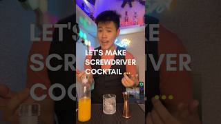 BUAT COCKTAIL 2 BAHAN quotSCREWDRIVERquot ⁉️ kulinerjason food cocktail tutorial shorts [upl. by Enneiviv487]