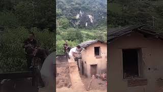 The construction process of demolishing old mud tile houses [upl. by Haleeuqa]