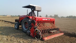 New Massey 254 DI dyna smart tractor Agrizone superseeder ka sath dekha kaya kamal kiya🚜🚜🚜🚜 [upl. by Orel]