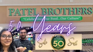 Patel Brothers Sale  50 Years Anniversary Sale  PUrvi and JANak patelbrothers ashburn [upl. by Ailime]