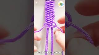 274 Bracelet Knitting Tutorial Macrame shorts macrametutorial tricks howto craftideas [upl. by Stearne149]