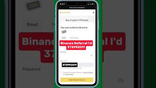 Binance Referral Id  373992011 Binance referral code [upl. by Arquit]