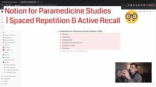 How I Use Notion For Studying For My Paramedic License  Spaced Repetition and Active Recall [upl. by Nedle]