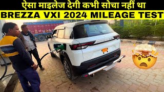 ऐसा माइलेज देगी कभी सोचा नहीं था 🤯 Brezza Vxi 2024 Real Life Mileage Test😱 [upl. by Cathryn]