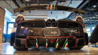 Pagani Huayra BC vs Pagani Huayra Roadster Tempesta at Prestige Imports Miami [upl. by Avlasor]