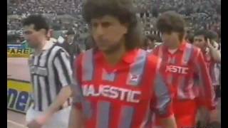 Juventus  Cremonese 40 08041990 14a Ritorno Serie A [upl. by Priscella]