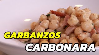 Garbanzos a la Carbonara  recetasdecocina [upl. by Orna]