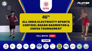 D1 C3 46th All India Electricity Sports Control Board Badminton amp Chess Tournament hosted by GUVNL [upl. by Jakoba]