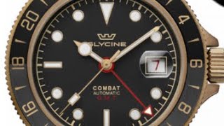 Glycine Combat Sub Bronze GMT Unboxing [upl. by Hairej]