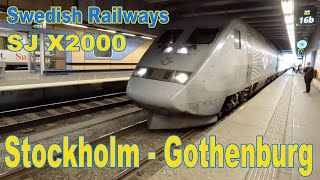 Stockholm to Gothenburg on SJ X2000 high speed train in First Class [upl. by Welford909]