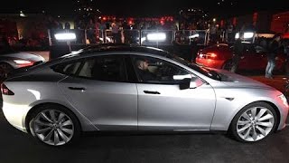 Tesla Motors Unveils New Automated Driving System [upl. by Adlih85]