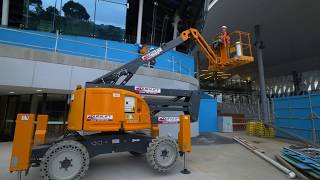 🚜 Jack Boom amp Knuckle Boom Lift with Outriggers  Zebra 16  Duralift [upl. by Gally]