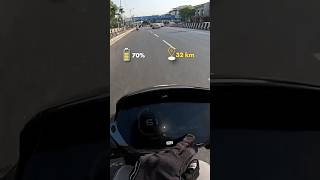 TVS iQube Range test with Pillion rider 🤯 evscooters tvsiqube automobile [upl. by Aicekal]