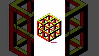 3d geometric drawing with colours [upl. by Zurc]