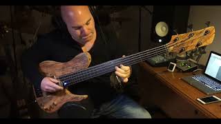 Solo fretless Bass Guitar using Ebow [upl. by Ettenauq]