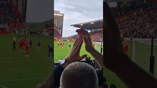 Aberdeen fans as the final whistle goes against hearts Bring on the celtic [upl. by Rothstein841]