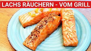 🔥 GRILLBLITZ Lachs räuchern ganz einfach Stremellachs selbst gemacht  Gasgrill Räucheranleitung [upl. by Anide]