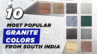 Ten most popular South Indian granite colors from Regatta Granites India [upl. by The]