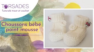 Tricoter des chaussons pour bébé [upl. by Nemrac]